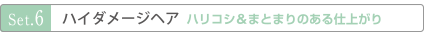 ハイダメージヘア　ハリコシ＆まとまりのある仕上がり