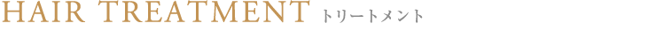ヘアトリートメントタイトル